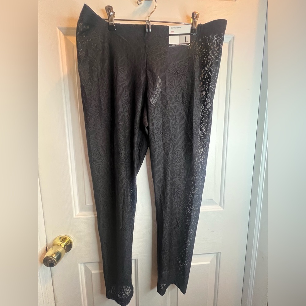 New York & Company Black Lace Hosiery